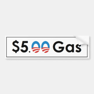 $5 Obama Gas Autoaufkleber