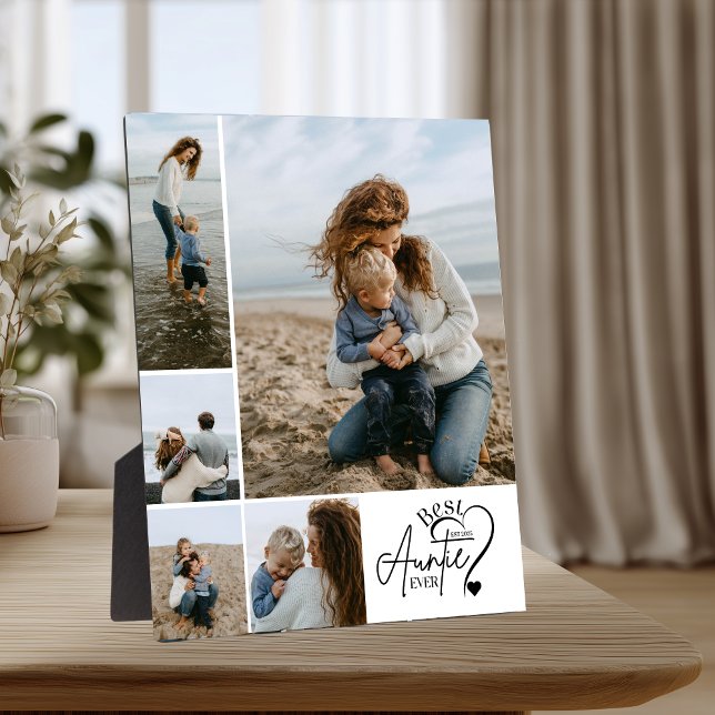 5 Personalized Best Aunt Photo Collage Fotoplatte (Von Creator hochgeladen)