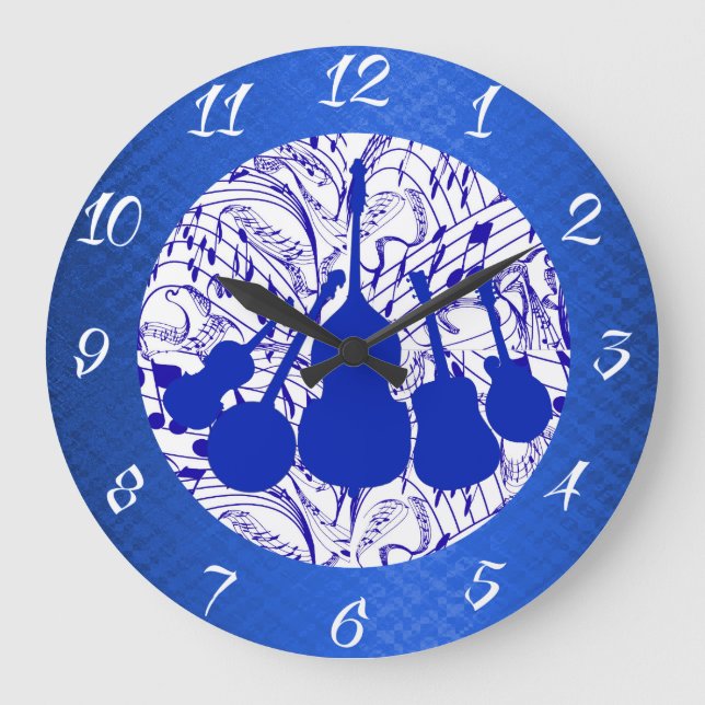 5 PIECK BLUEGRASS BAND GROßE WANDUHR (Vorderseite)