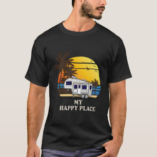 5. Rad mein glücklicher Platz 5R Camper T-Shirt