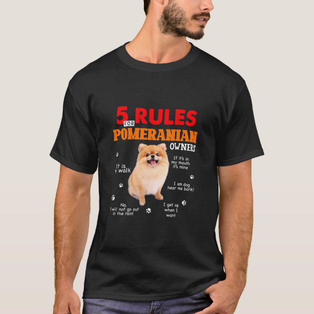 5 Regeln für den T - Shirt der Spitz (Vorderseite)