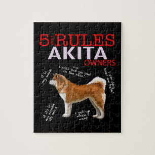 5 Regeln für Eigentümer von Akita Puzzle