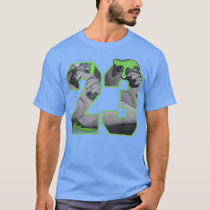 5 Retro Green Bean T-Shirt Shoes Tropfen Nummer 23
