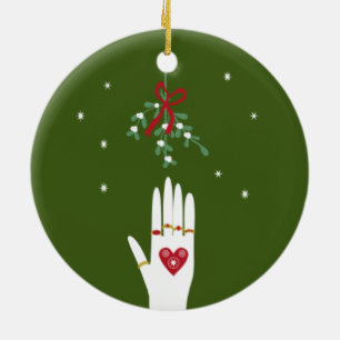 5 Ringe an Tag 5 von Weihnachten Keramikornament