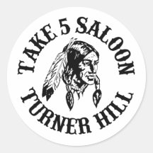 5 Round-Aufkleber nehmen