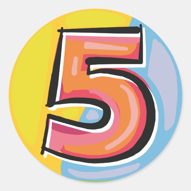 5 RUNDER AUFKLEBER (Vorderseite)