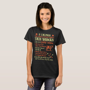 5 Sachen, die Sie über Kuh-Mama kennen sollten T-Shirt