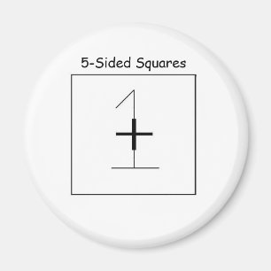 5-Sided quadriert offiziellen Kühlschrank-Magnete Magnet