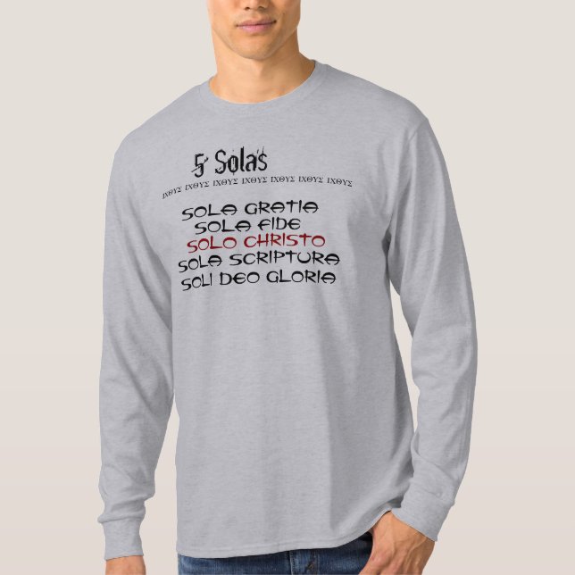 5 Solas v.4 T-Shirt (Vorderseite)