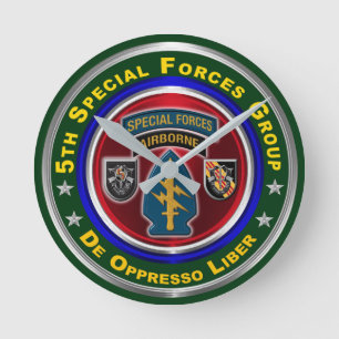 5. Special Forces Group Andenken Runde Wanduhr