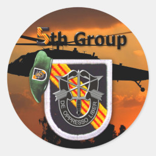 5. Special Forces Group Grüne Berets SF SFG Klasse Runder Aufkleber
