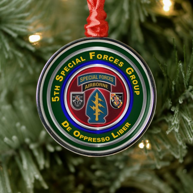 5. Special Forces Group Weihnachten halten Ornament Aus Metall (Baum)