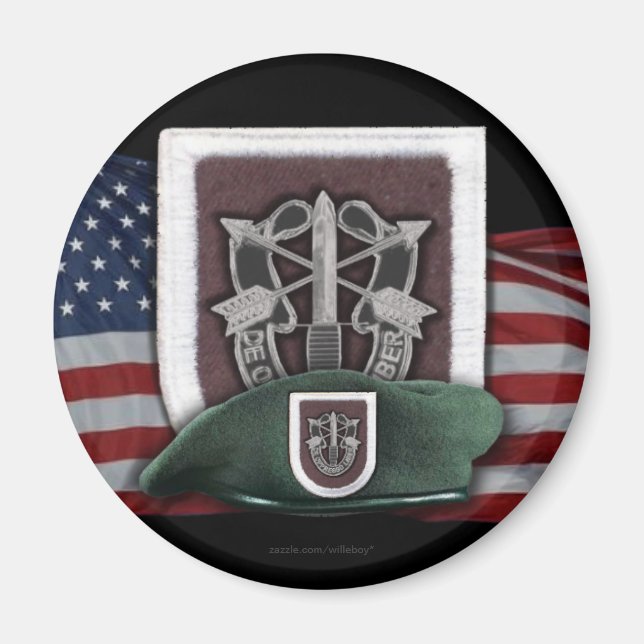 5. Spezialkräfte Flash Fort Campbell Magnet (Vorne)