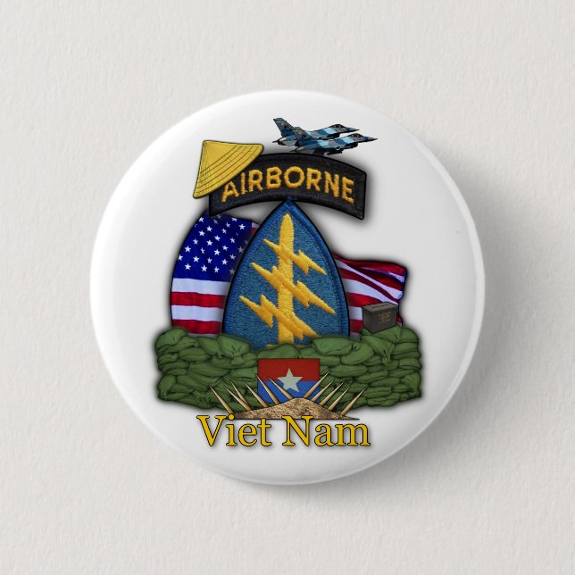 5. Spezialkräfte Grüne Berets Veteranen Button (Vorderseite)