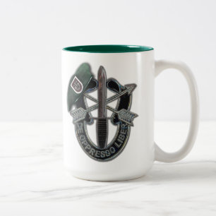 5. Spezielle Kräfte Grüne Berets Veteranen Zweifarbige Tasse