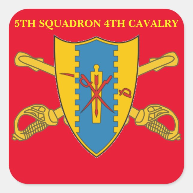 5. SQUADRON 4. CAVALRY STICKERS (Vorderseite)