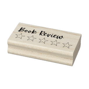 5 Star Book Review Briefmarke Reading Journal-Br Gummistempel