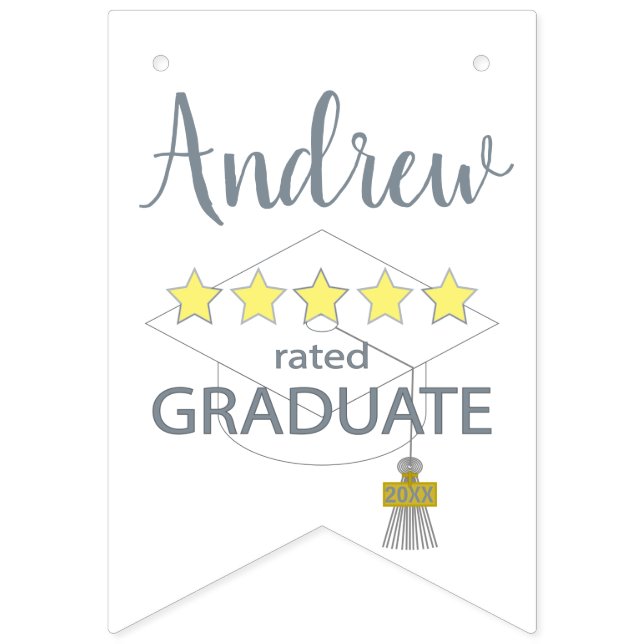 5-Sterne-Absolvent Wimpelkette (Erste Fahne)