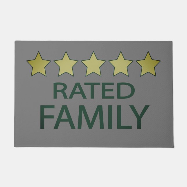 5-Sterne-Familie Fußmatte (Vorderseite)
