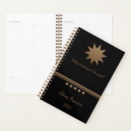 5 Sterne Gold Black Beruflich Business Planer
