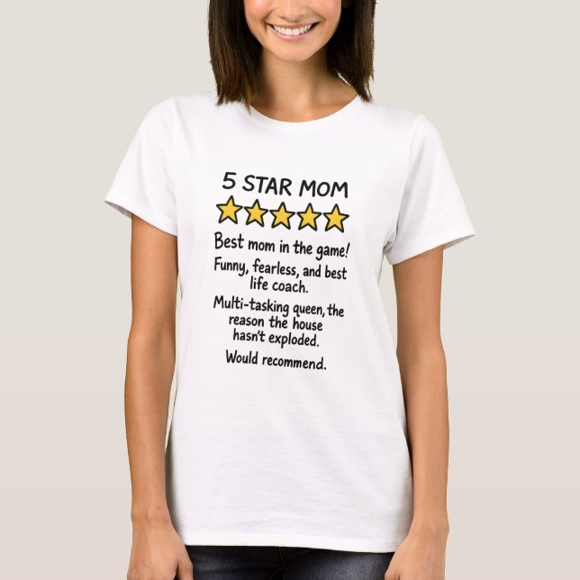 5-Sterne-Mama T-Shirt (Vorderseite)