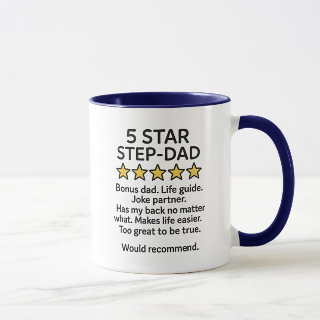 5-Sterne-Step-Vater Tasse (Rechts)