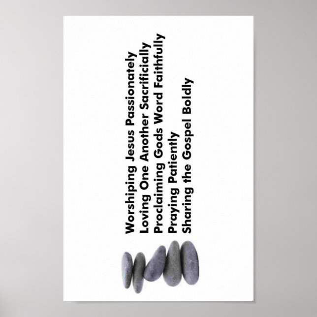 5-Stone-Poster Poster (Vorne)