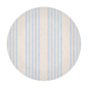 5 Streifen in hellblau und beige Schneidebrett
