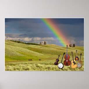 5 STÜCK BLUEGRASS BAND POSTER