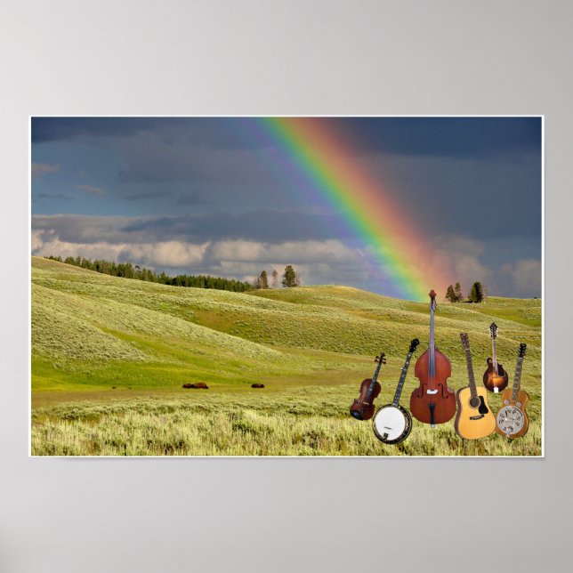 5 STÜCK BLUEGRASS BAND POSTER (Vorne)