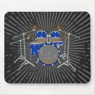 5 Stück Drum Kit - Blue Finish - Drums Mousepad
