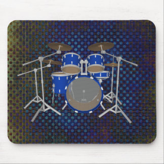 5 Stück Drum Kit - Blue Finish - Drums Mousepad