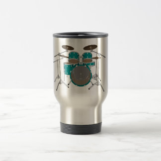 5 Stück Drum Kit - Green - Travel Mug - Drum Set Reisebecher