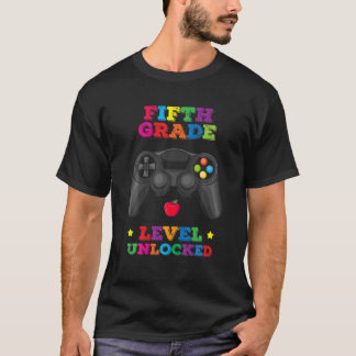 5. Stufe Entsperrter Video-Gamer zurück bis zur Sc T-Shirt