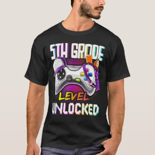 5. Stufe Unabgeschlossen bis Videospiel der Schule T-Shirt