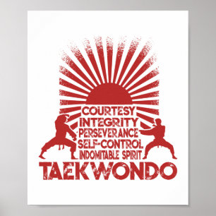 5 Taekwondo-Angebote Poster