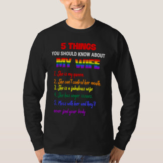 5 Things You Should Know About My Wife T-Shirt
