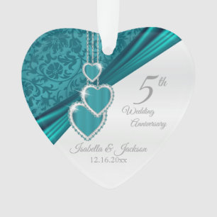 5. Türkisches Hochzeitstag Ornament