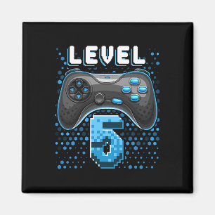 5 Video Game Controller 5. Geburtstag Game-Geschen Magnet