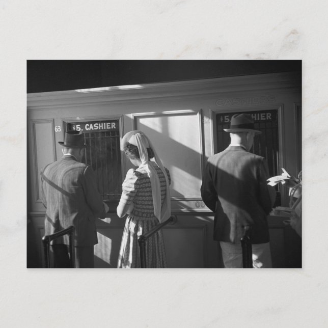 $5 Window, Hialeah Park, 1939 Postkarte (Vorderseite)