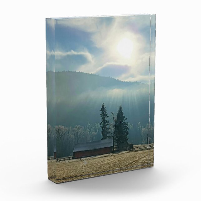 5"x7" Acrylblock| Sun & Fog Fotoblock (Links)