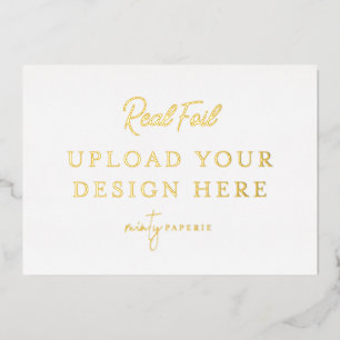 5"x7" Gold Foil Landscape Print - Mach es selbst Folieneinladung