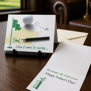 5"x7" Golf-Themen-Vatertagskarte Feiertagskarte