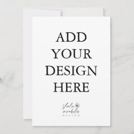 5"x7"-Portraitkartendruck Einladung