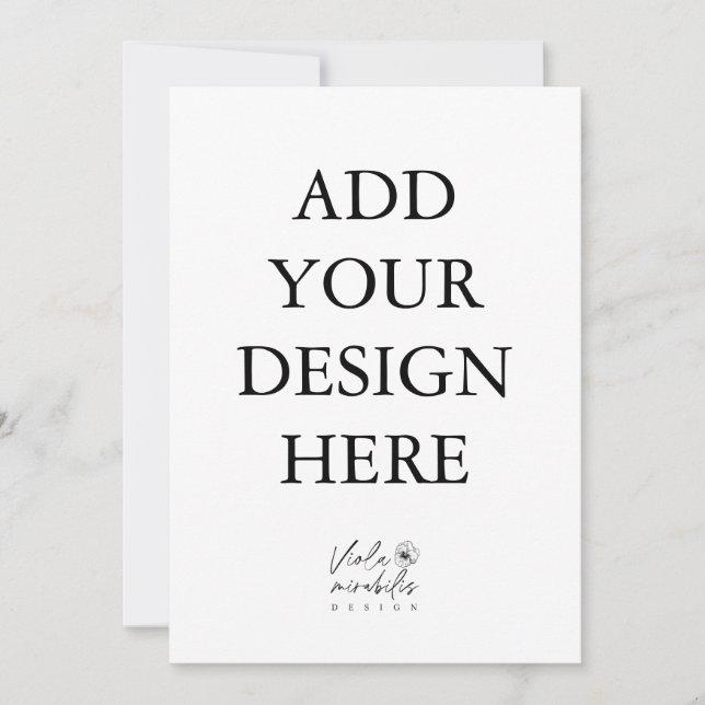 5"x7"-Portraitkartendruck Einladung (Vorderseite)