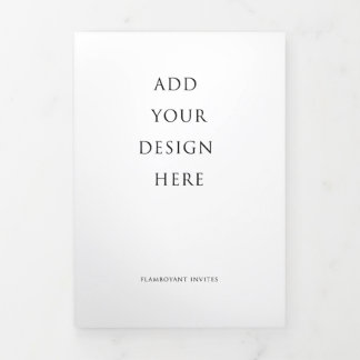 5"x7" Programm für das Hochzeittrifache des Briefe