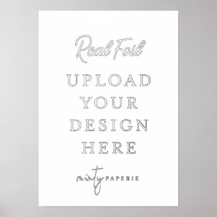 5"x7" Silver Foil Art Print - Mach es selbst Foliendrucke