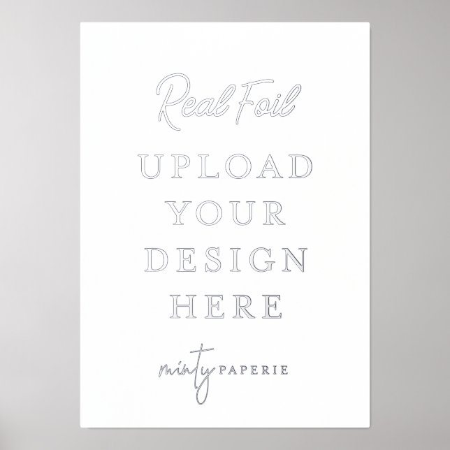 5"x7" Silver Foil Art Print - Mach es selbst Foliendrucke (Vorderseite)