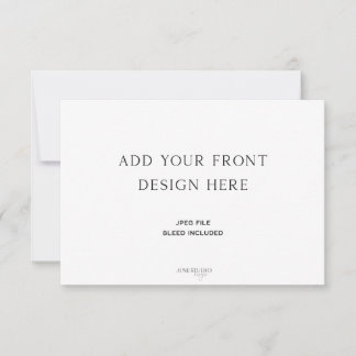 5 x 3,5" beidseitiger Kartendruck Mitteilungskarte