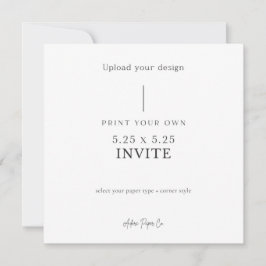 5 x 5 Platz Einladung: Laden Sie Ihre eigene Einladung